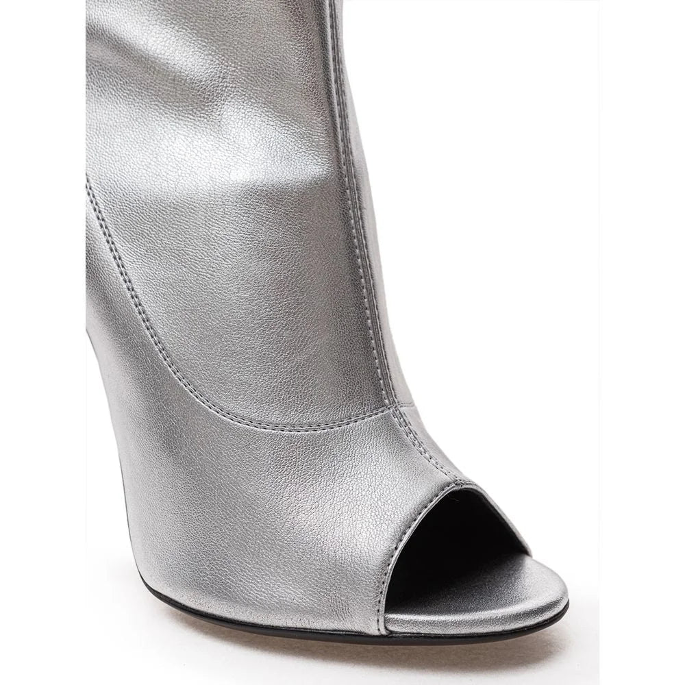 Giuseppe Zanotti Gray Leather Boot - EU38/US8 - Boots