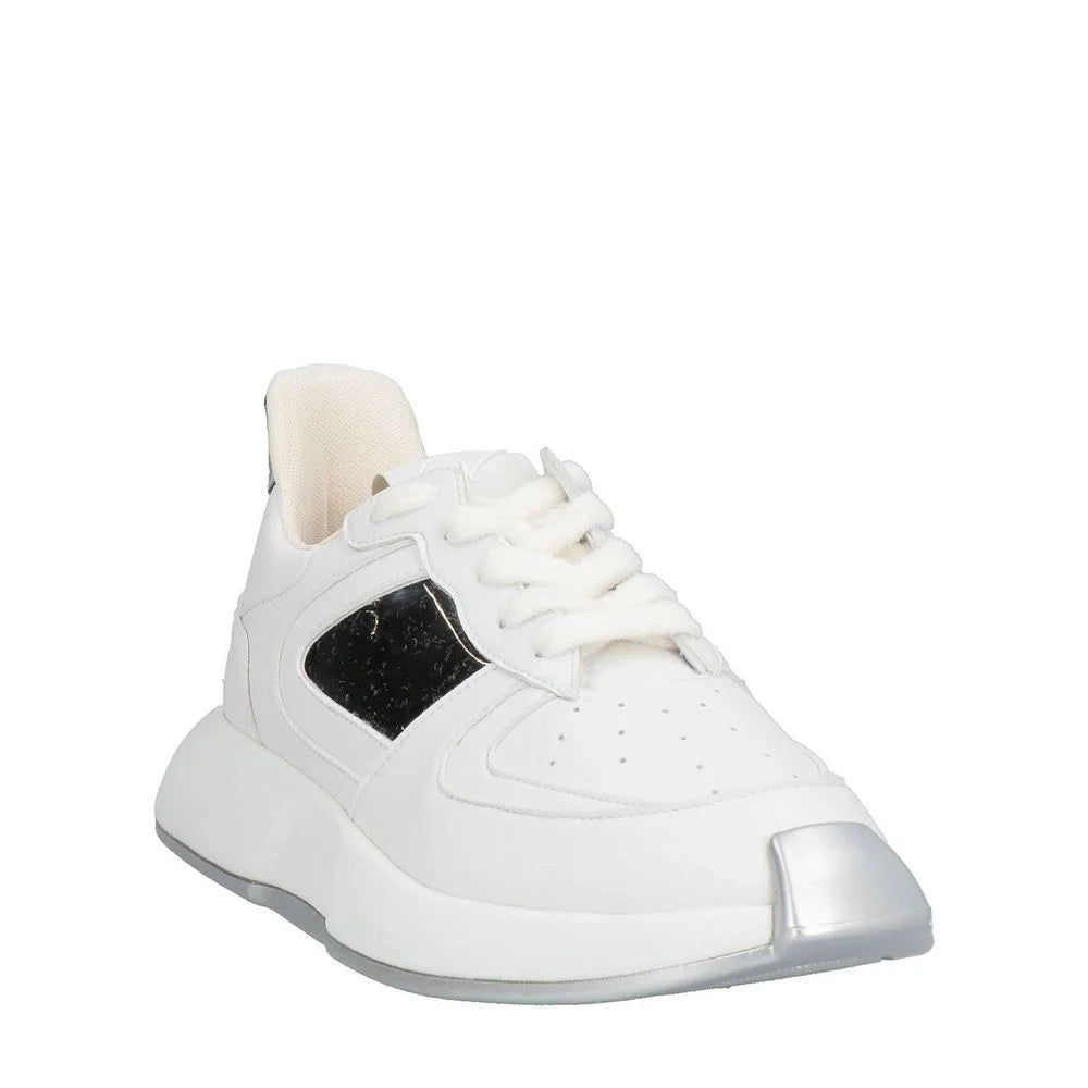 Giuseppe Zanotti White Calfskin Chunky Sneakers - EU44/US11
