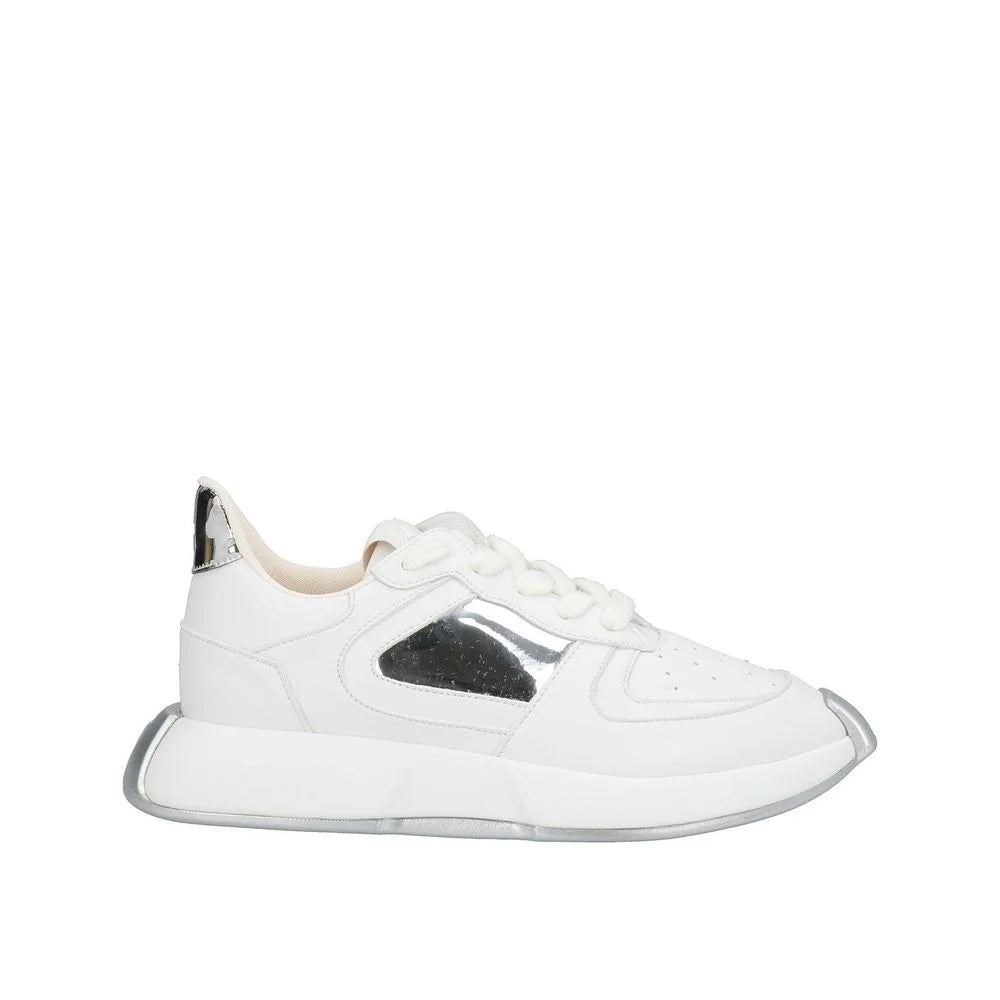 Giuseppe Zanotti White Calfskin Chunky Sneakers - EU44/US11