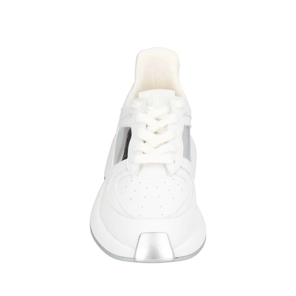 Giuseppe Zanotti White Calfskin Chunky Sneakers - EU44/US11