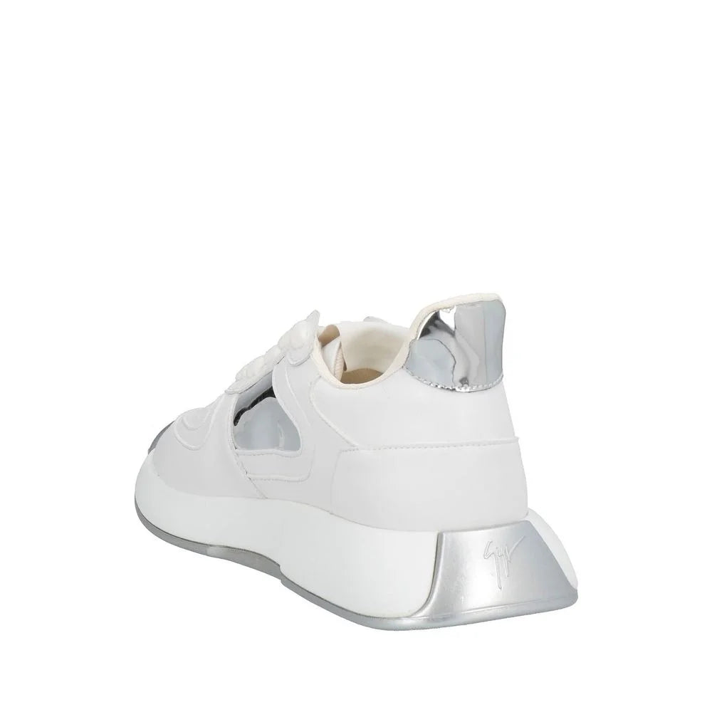 Giuseppe Zanotti White Calfskin Chunky Sneakers - EU44/US11