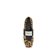 Givenchy Beige Calf Leather Bos Taurus Ballet Flats