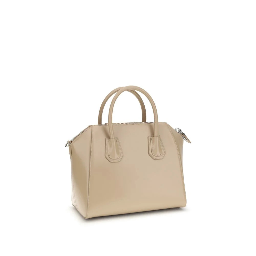 Sac bandoulière en cuir de veau beige Bos Taurus Givenchy