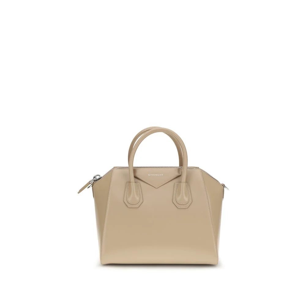 Sac bandoulière en cuir de veau beige Bos Taurus Givenchy