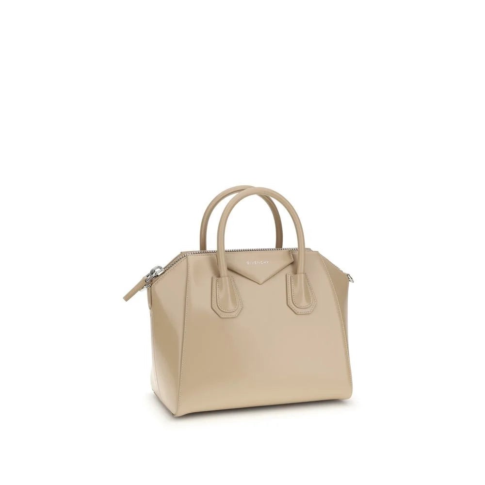 Sac bandoulière en cuir de veau beige Bos Taurus Givenchy