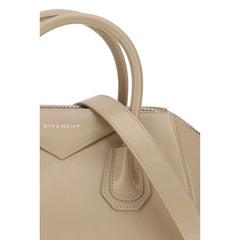 Sac bandoulière en cuir de veau beige Bos Taurus Givenchy