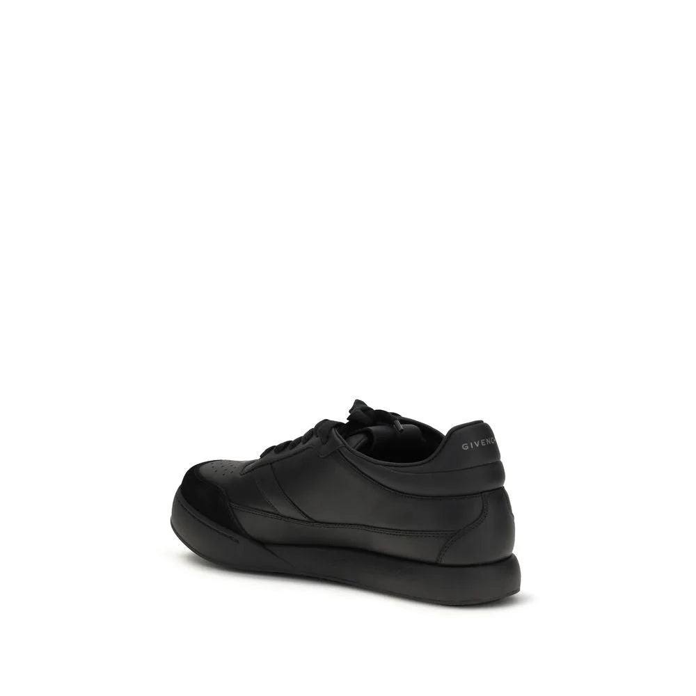 Givenchy Black Calf Leather Bos Taurus Low Top Sneakers - Sneakers