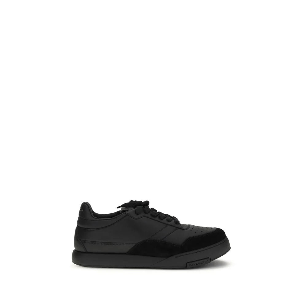 Givenchy Black Calf Leather Bos Taurus Low Top Sneakers - Sneakers