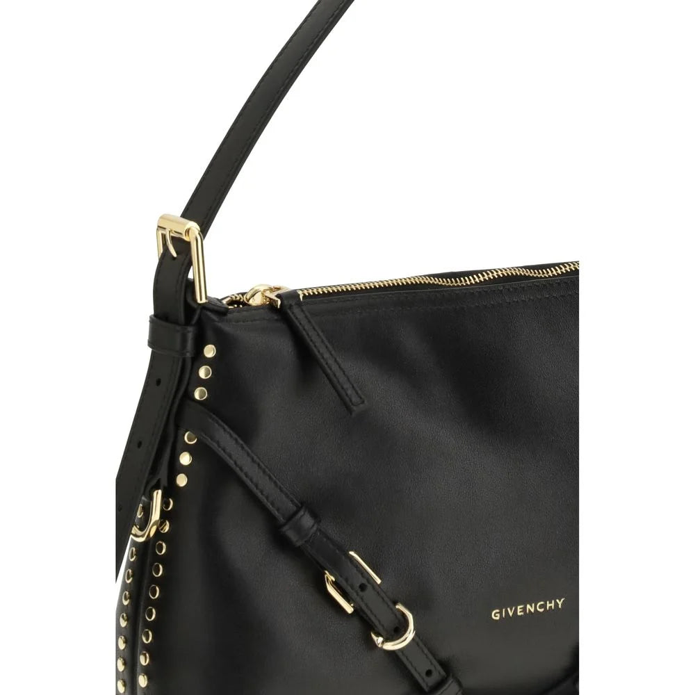 Givenchy Black Calf Leather Bos Taurus Shoulder Bag