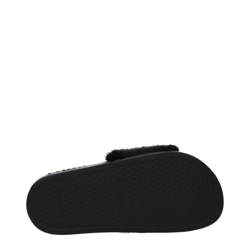 Givenchy Black Cotton Slippers Sandals - Sandals