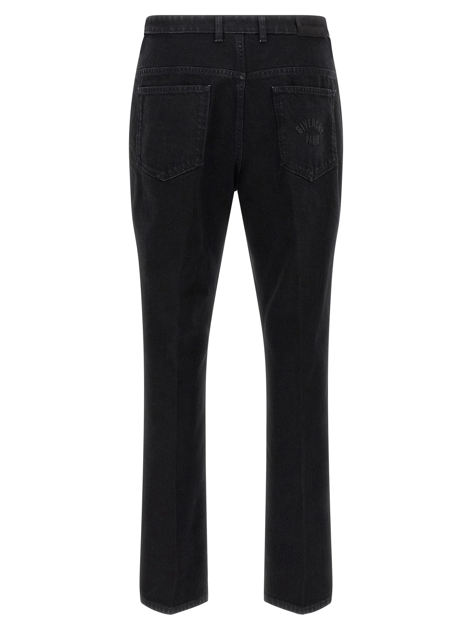 Givenchy Black Cotton Straight-Leg Jeans