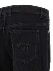 Givenchy Black Cotton Straight-Leg Jeans