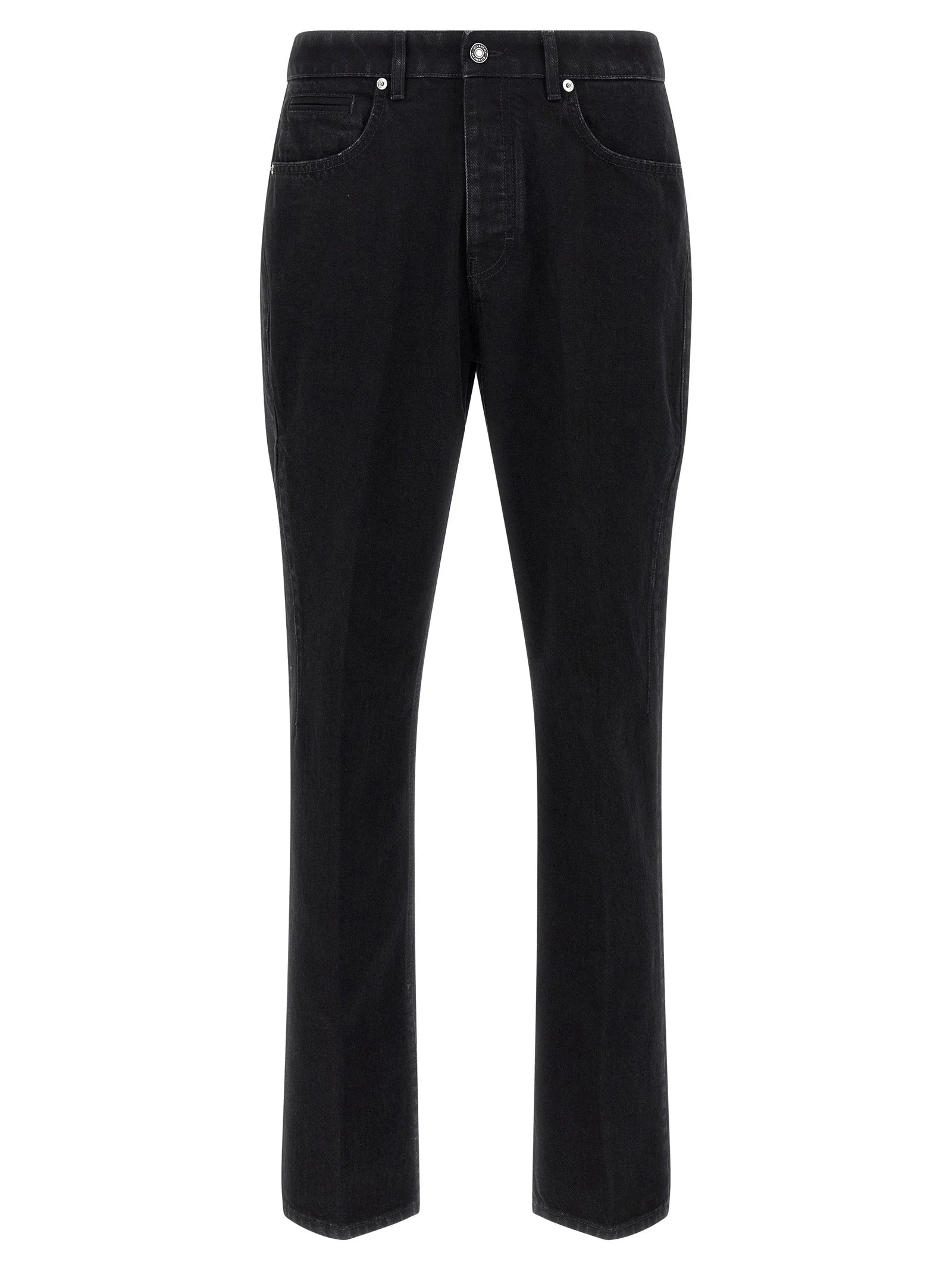 Givenchy Black Cotton Straight-Leg Jeans