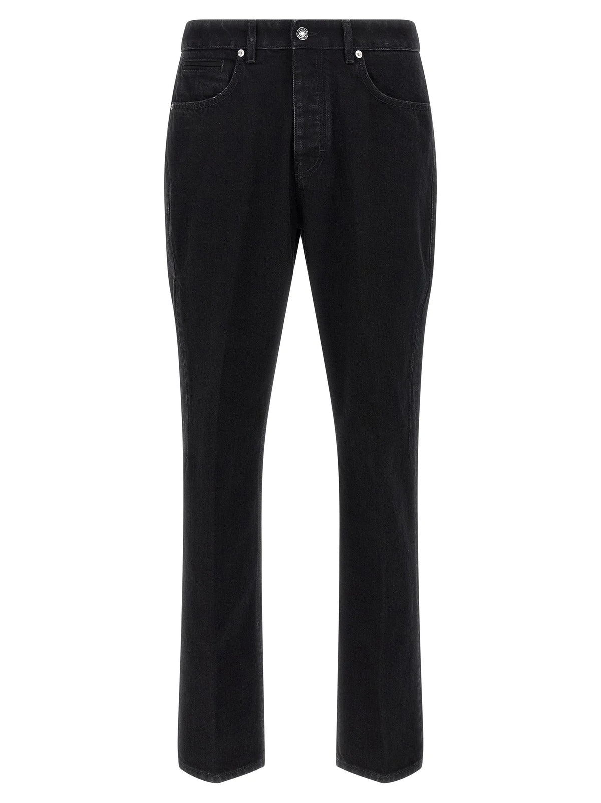 Givenchy Black Cotton Straight-Leg Jeans