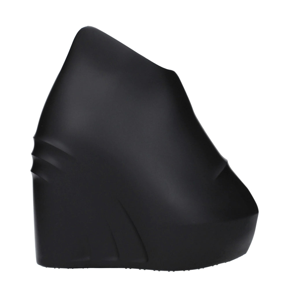 Givenchy Black Cotton Wedges Sandals