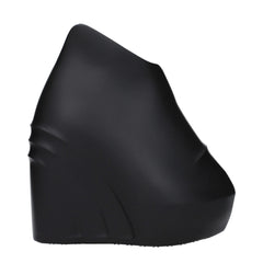 Givenchy Black Cotton Wedges Sandals