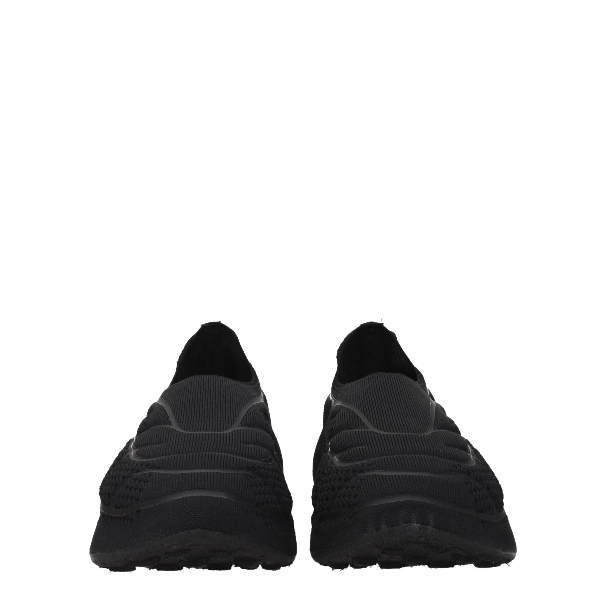 Givenchy Black Fabric Slip-On Loafers - Flats