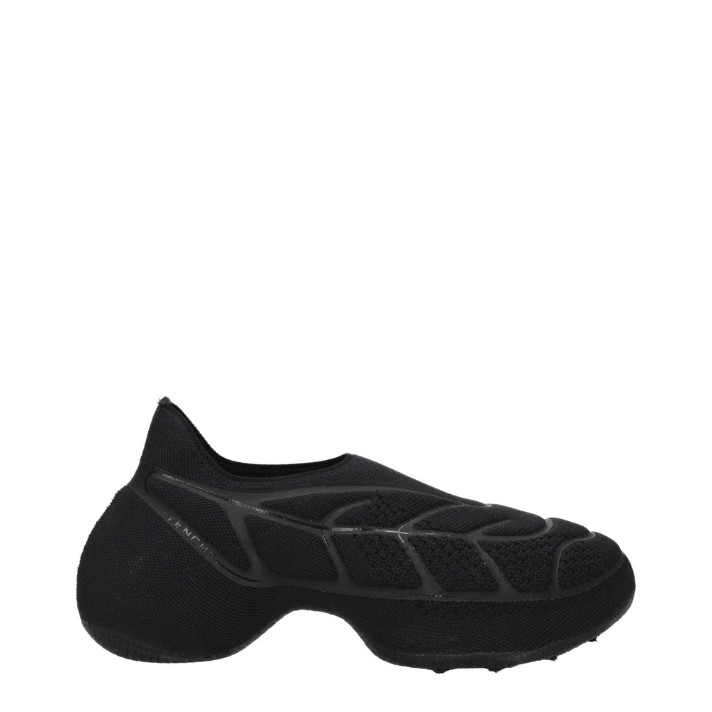 Givenchy Black Fabric Slip-On Loafers - Flats