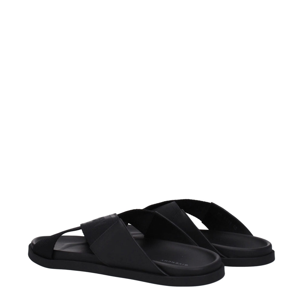 Givenchy Black Fabric Slippers Sandals - EU40/US7