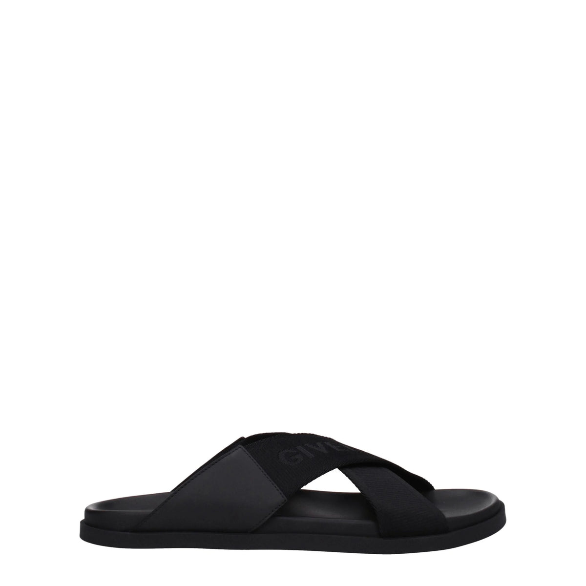 Givenchy Black Fabric Slippers Sandals - EU40/US7