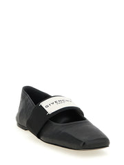 Givenchy Black Lamb Leather Ballet Flats