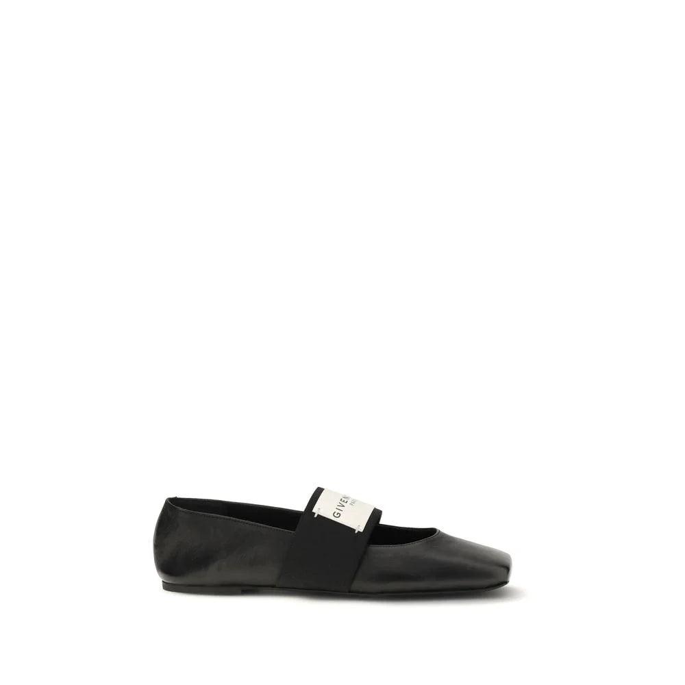 Givenchy Black Lamb Ovis Aries Aries Ballet Flats