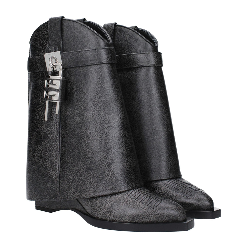 Givenchy Black Leather Ankle Boots