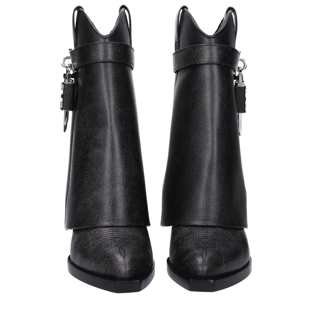 Givenchy Black Leather Ankle Boots