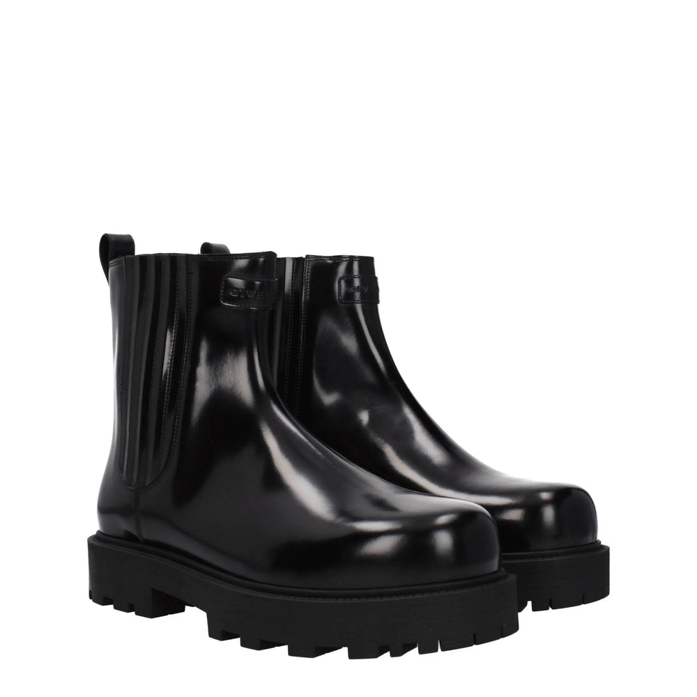 Givenchy Black Leather Ankle Boots