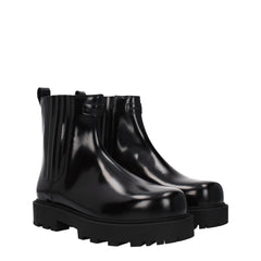 Givenchy Black Leather Ankle Boots