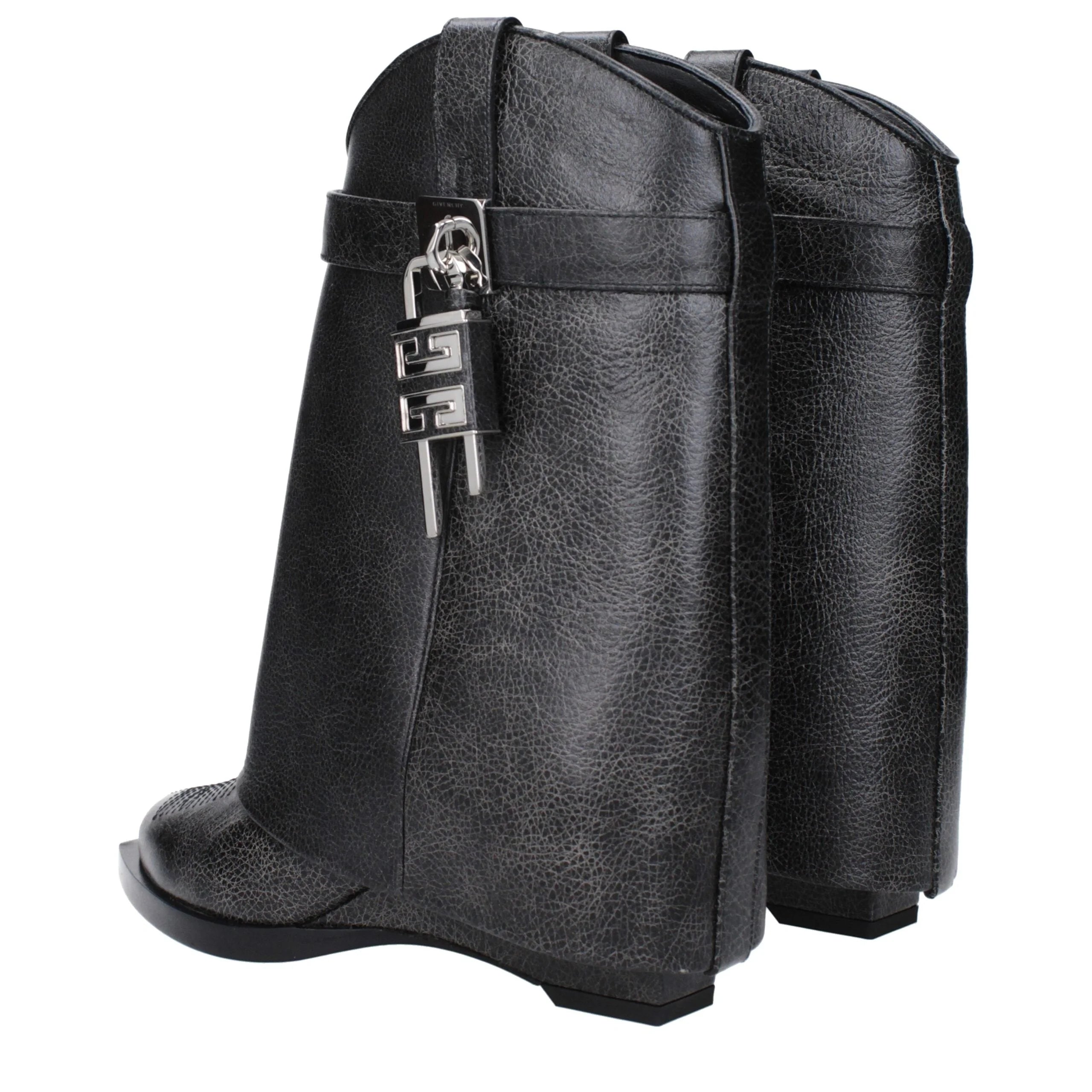 Givenchy Black Leather Ankle Boots