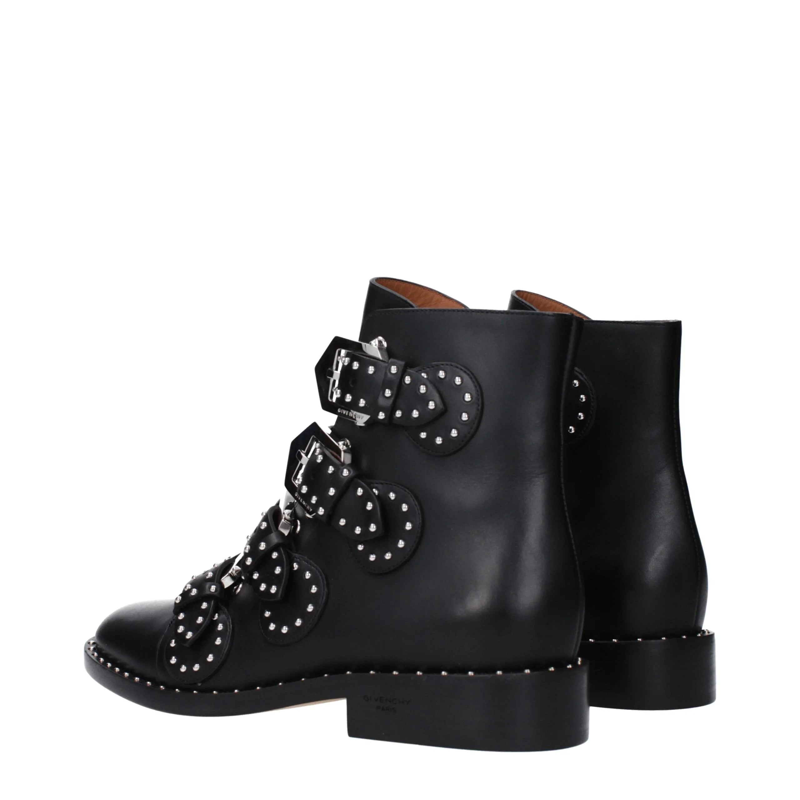 Givenchy Black Leather Ankle Boots - EU35/US5
