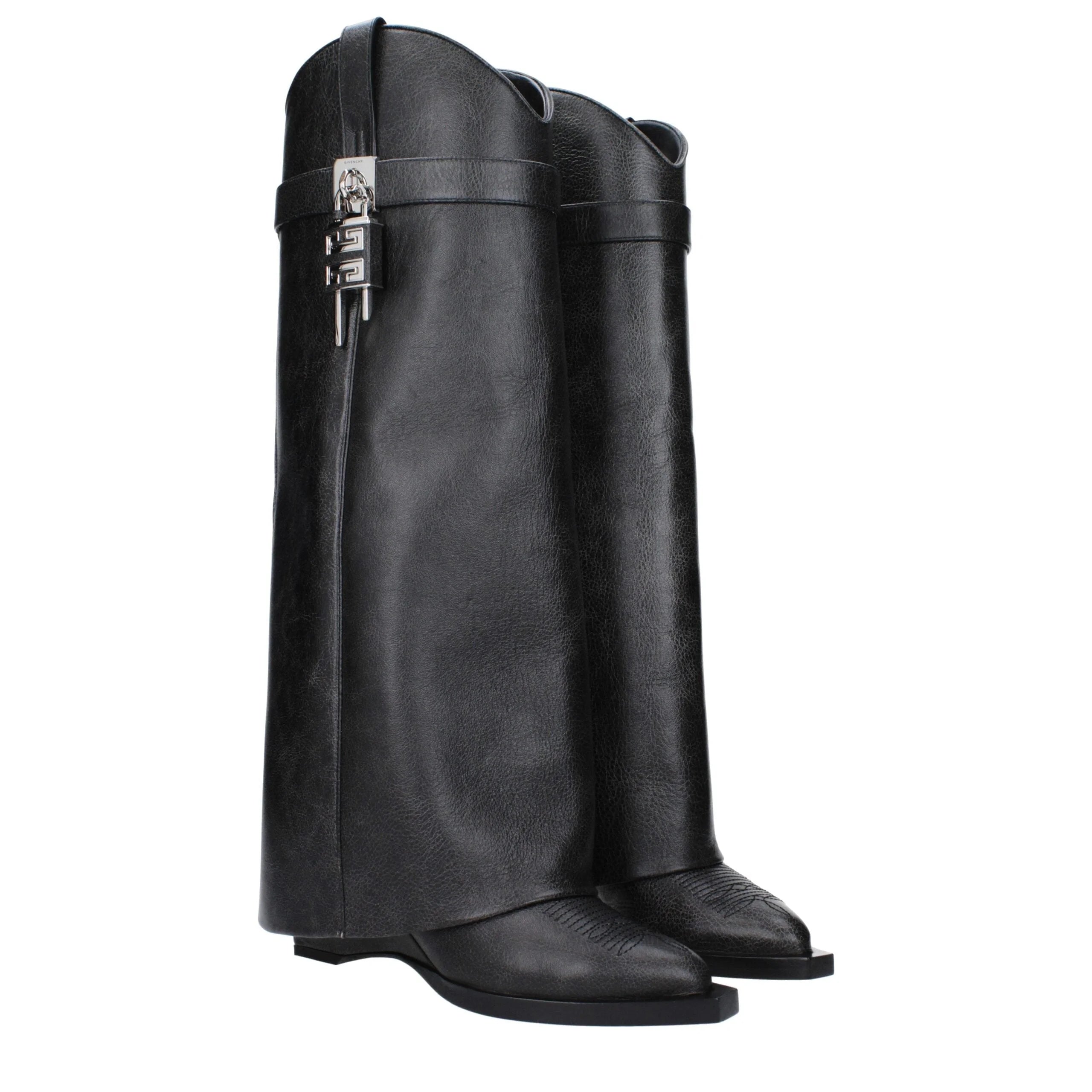 Givenchy Black Leather Boots - Boots