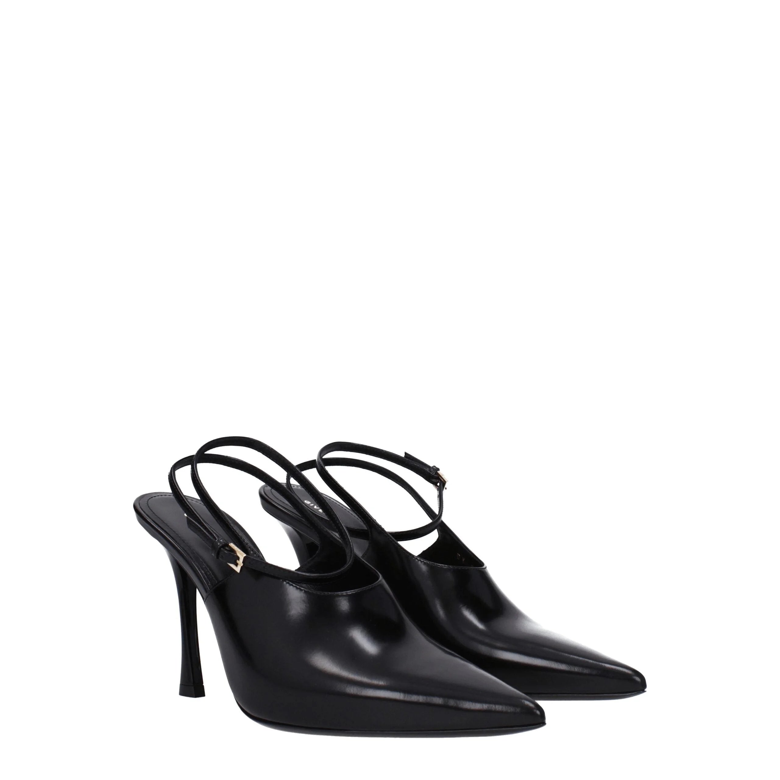 Givenchy Black Leather High Heel Pumps - Heels