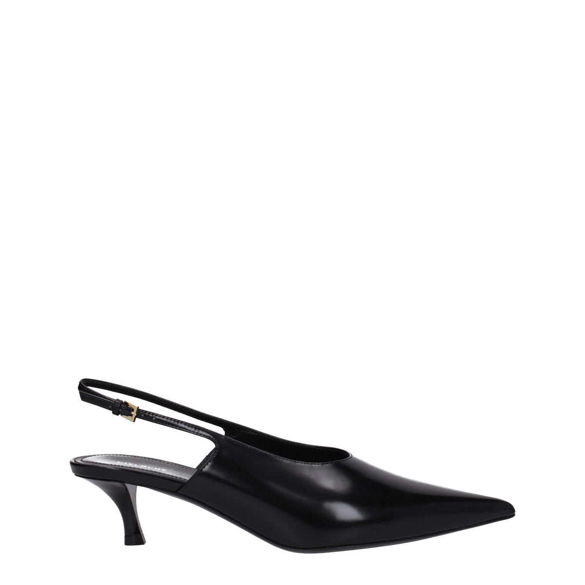 Givenchy Black Leather Mid Heel Pumps - EU36/US6