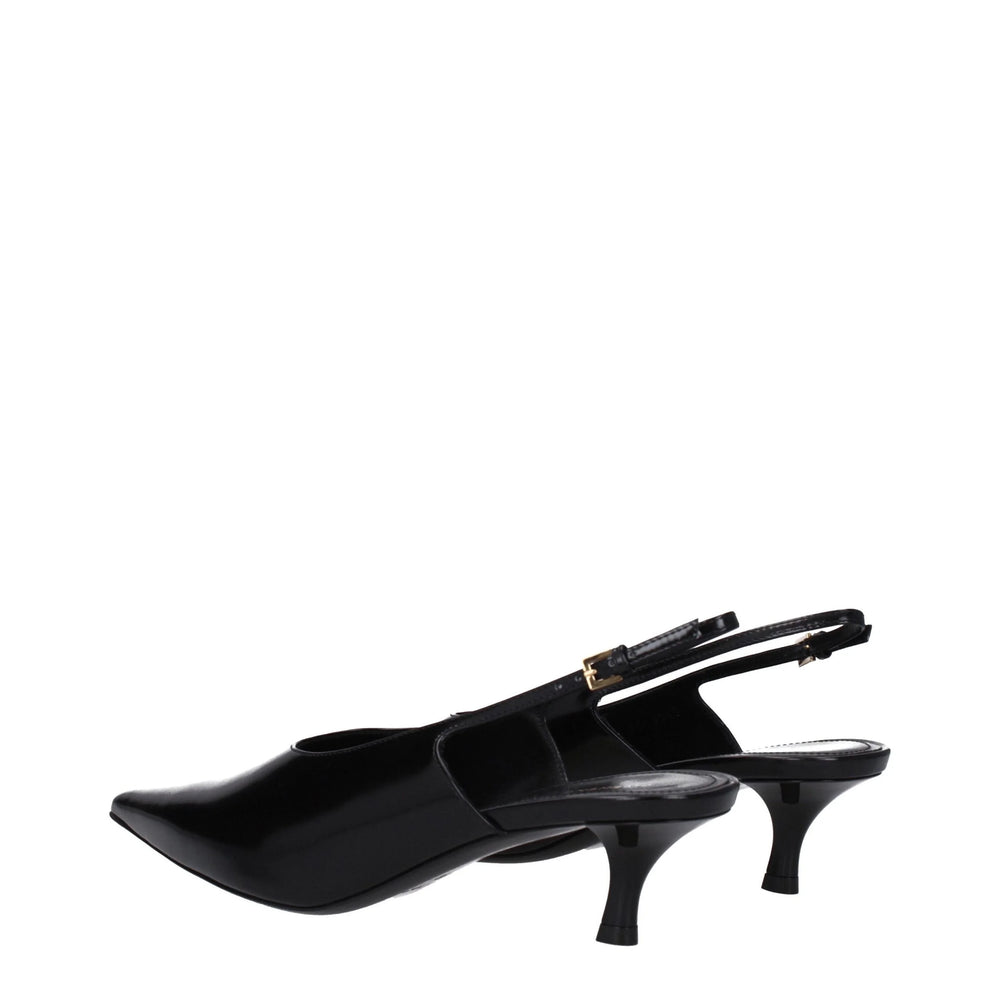 Givenchy Black Leather Mid Heel Pumps - EU36/US6