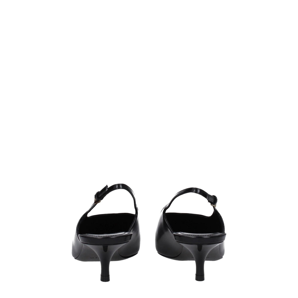 Givenchy Black Leather Mid Heel Pumps - EU36/US6 - Heels