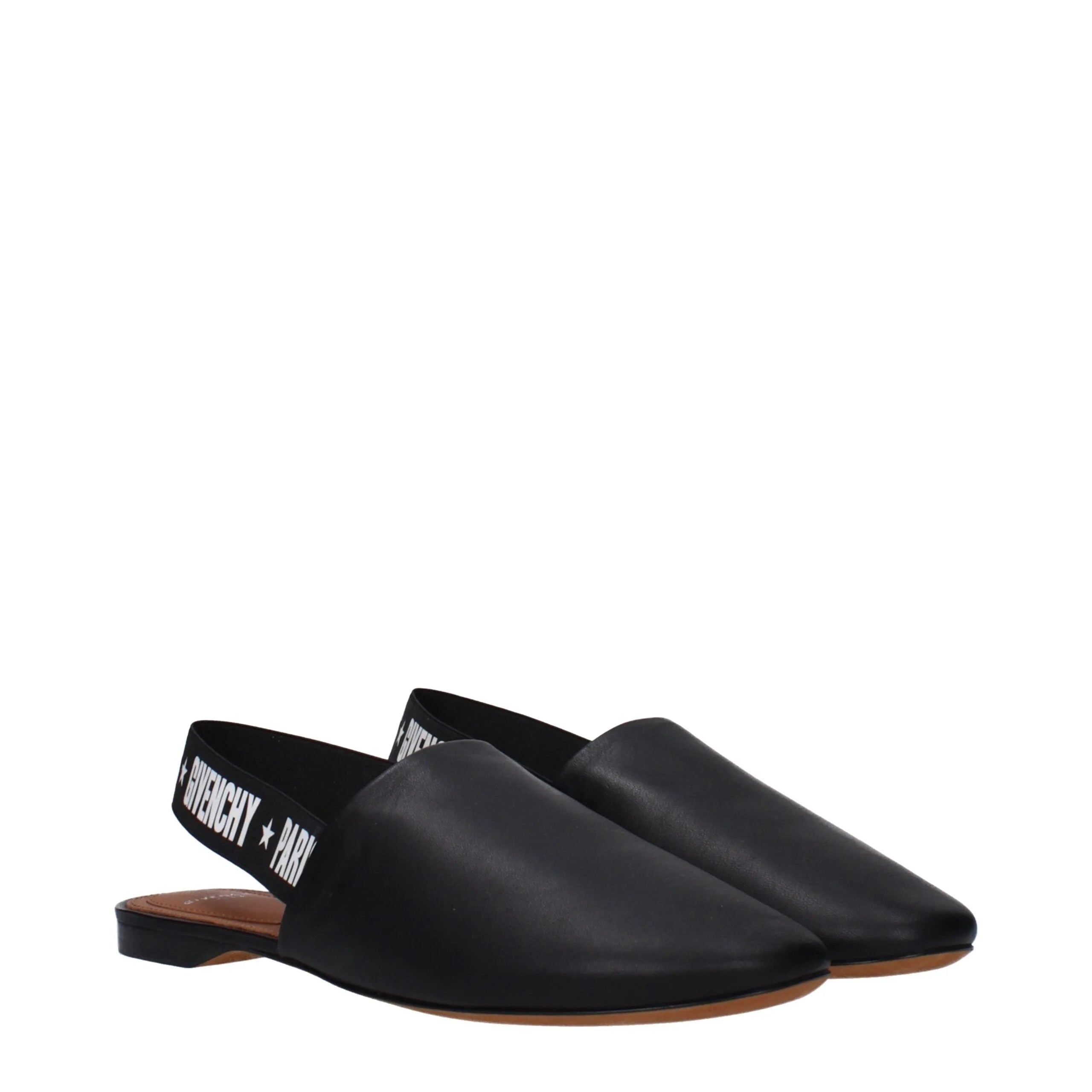 Givenchy Black Leather Slides - EU35/US5 - Sandals