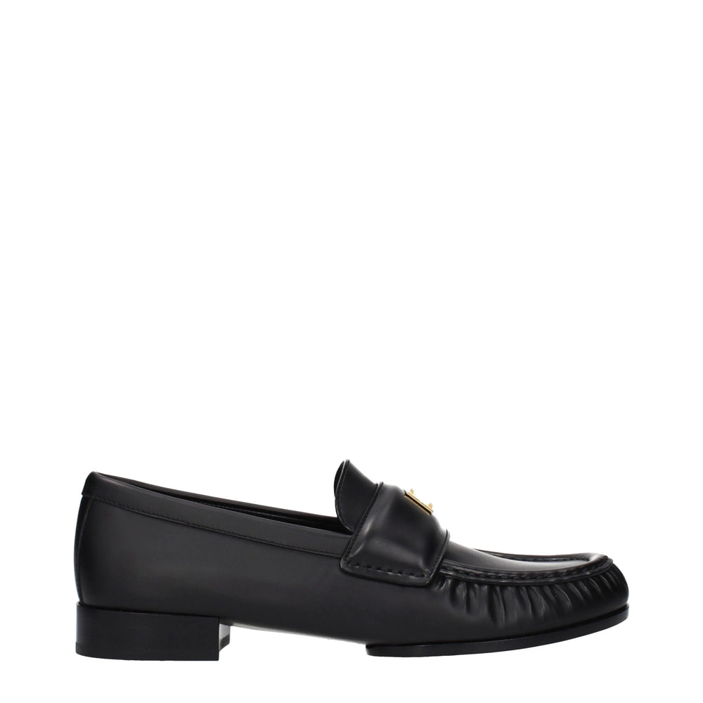 Givenchy Fekete bőrön készült csúszó cipő