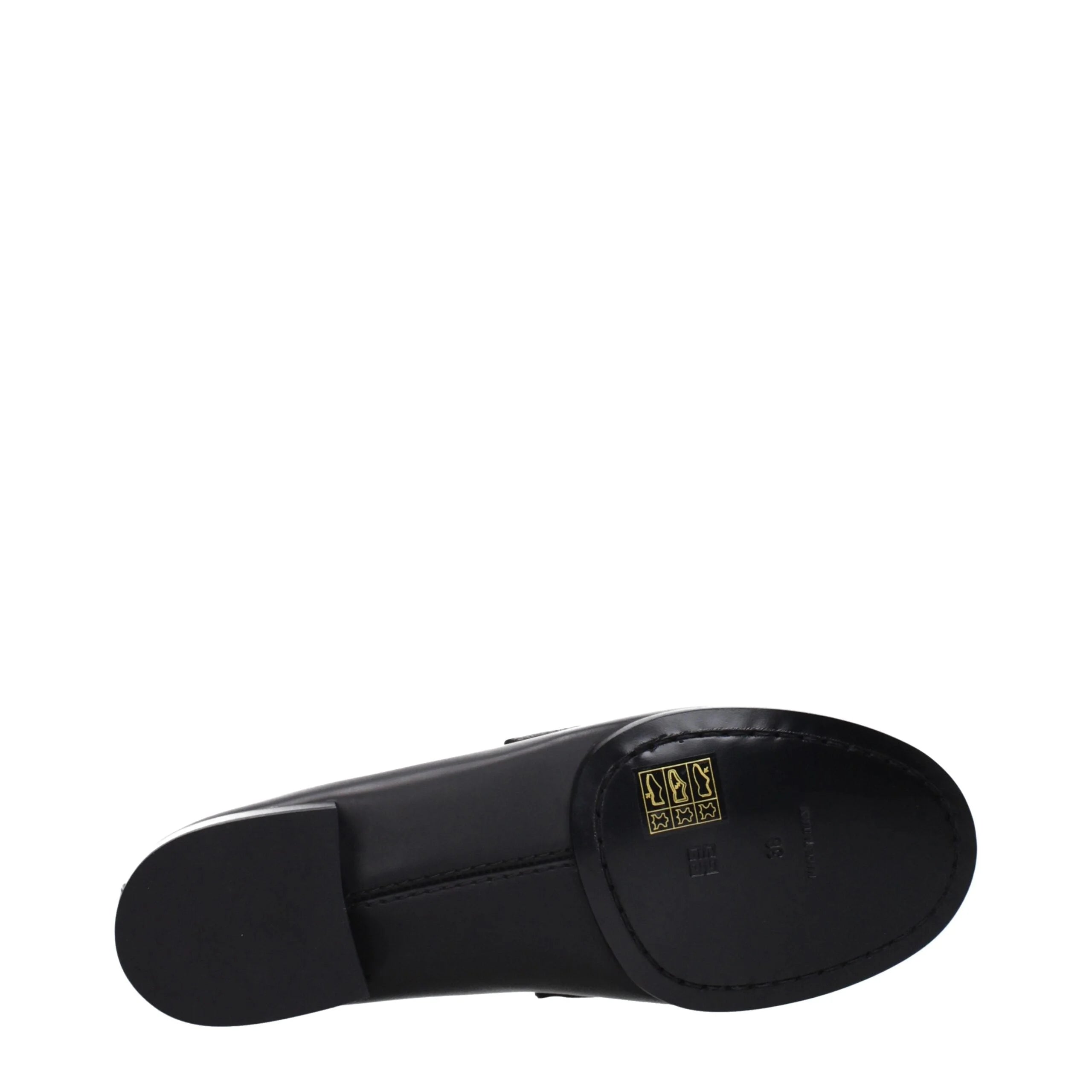 Givenchy Black Leather Slip-On Loafers