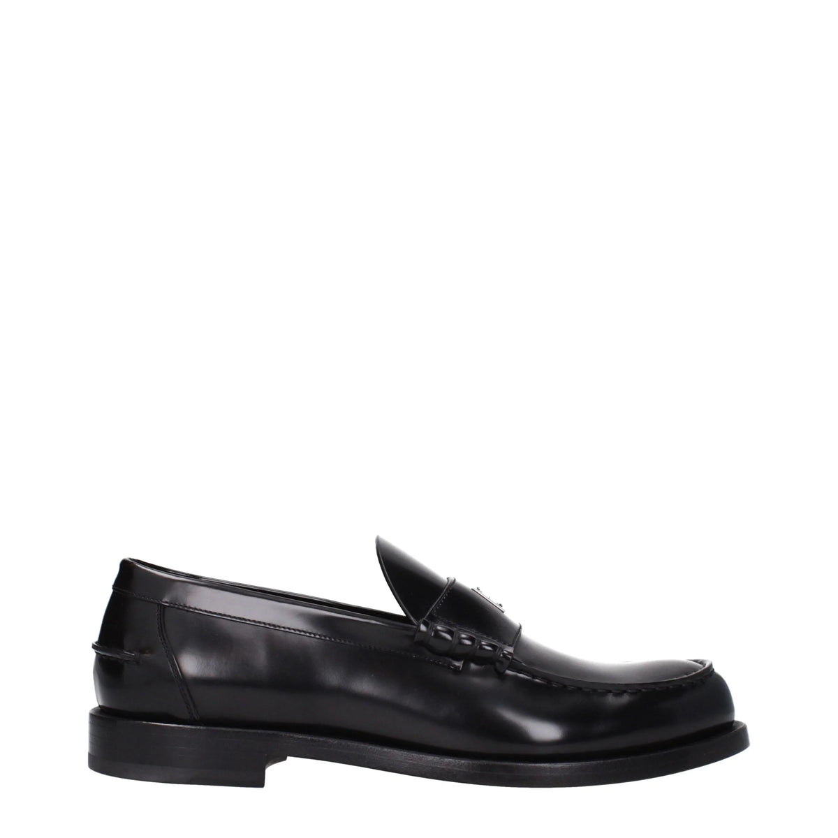 Givenchy Black Leather Slip-On Loafers - EU40/US7