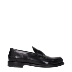 Givenchy Black Leather Slip-On Loafers - EU40/US7