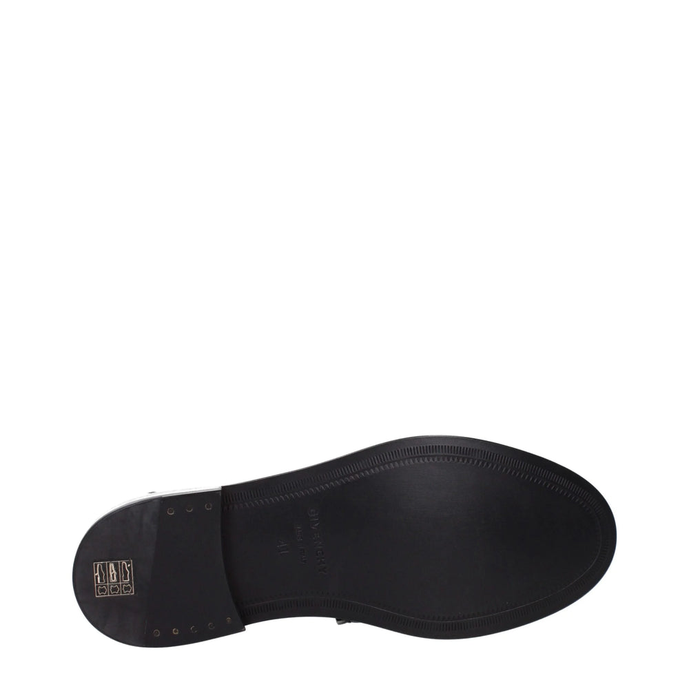 Givenchy Black Leather Slip-On Loafers - EU40/US7