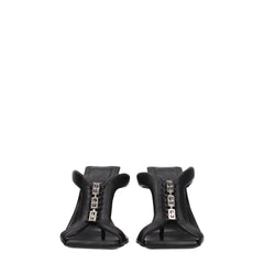 Givenchy Black Leather Stiletto Heels Sandals