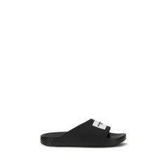 Givenchy Fekete Gumi Papucs - Szandálok