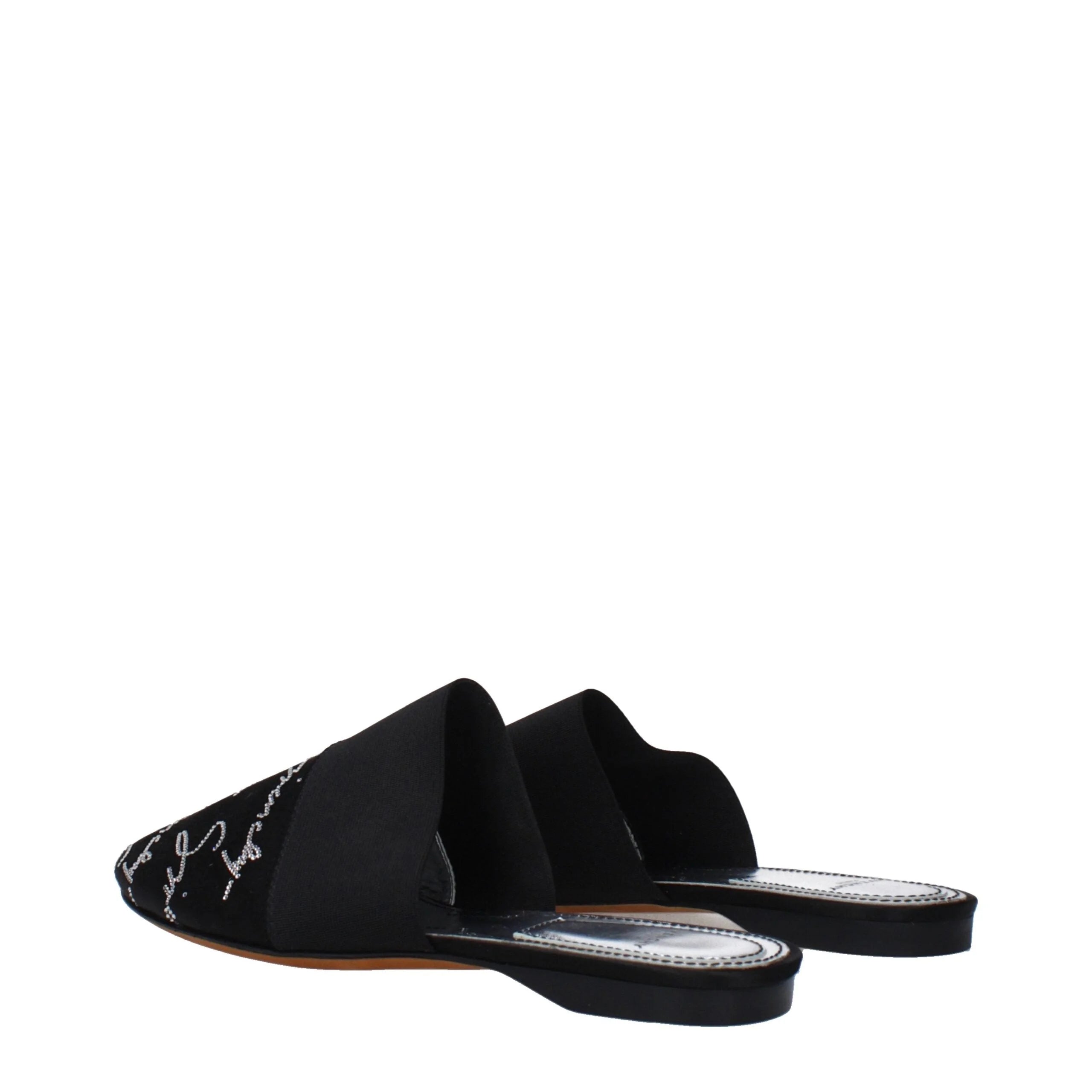 Givenchy Black Satin Slippers Sandals - Sandals