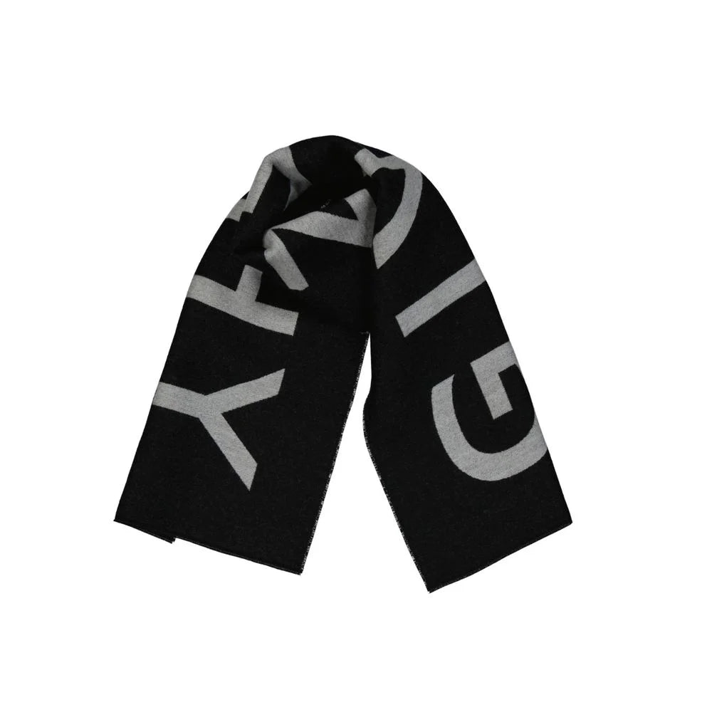 Givenchy Black Virgin Wool Scarf