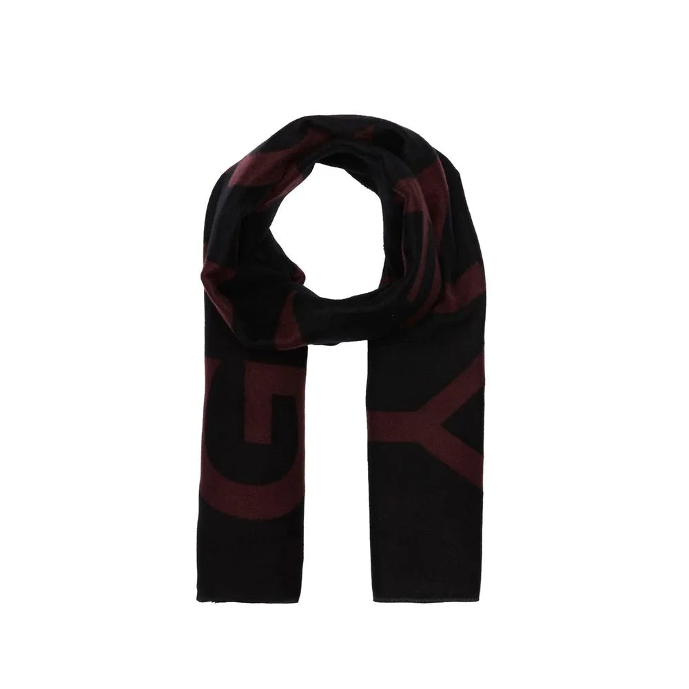 Givenchy Black Virgin Wool Scarf