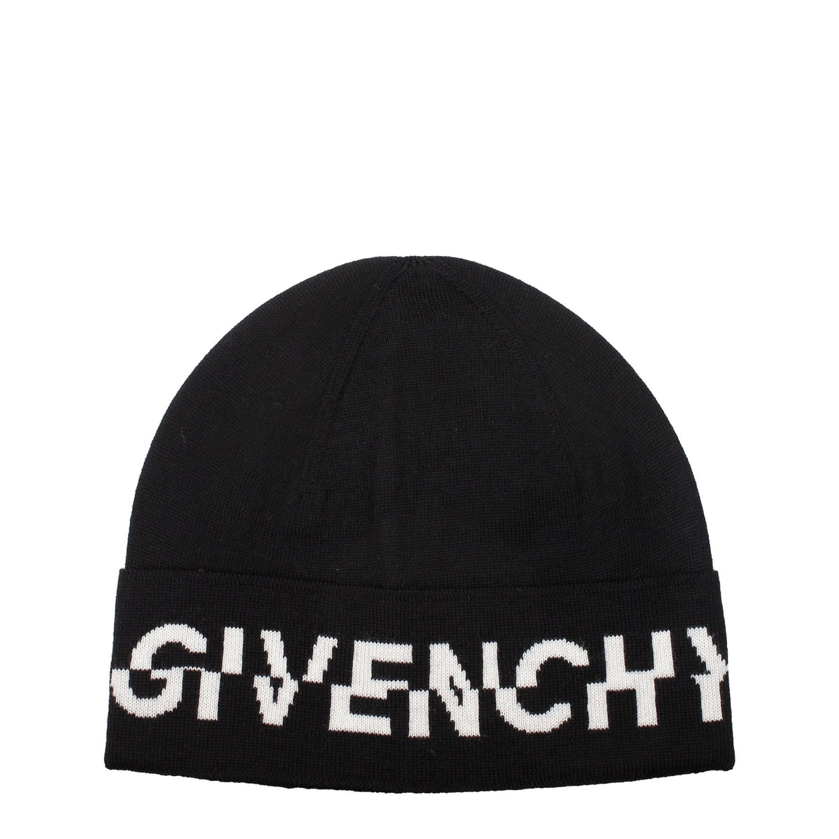 Czapka beanie czarna z wełny od Givenchy - UNI
