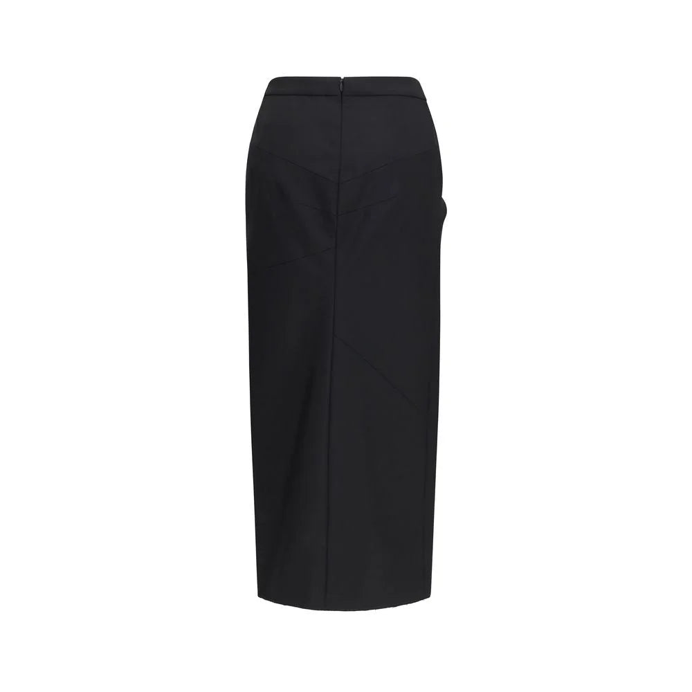 Givenchy Black Wool Oves Aries Midi Skirt - IT38 | S